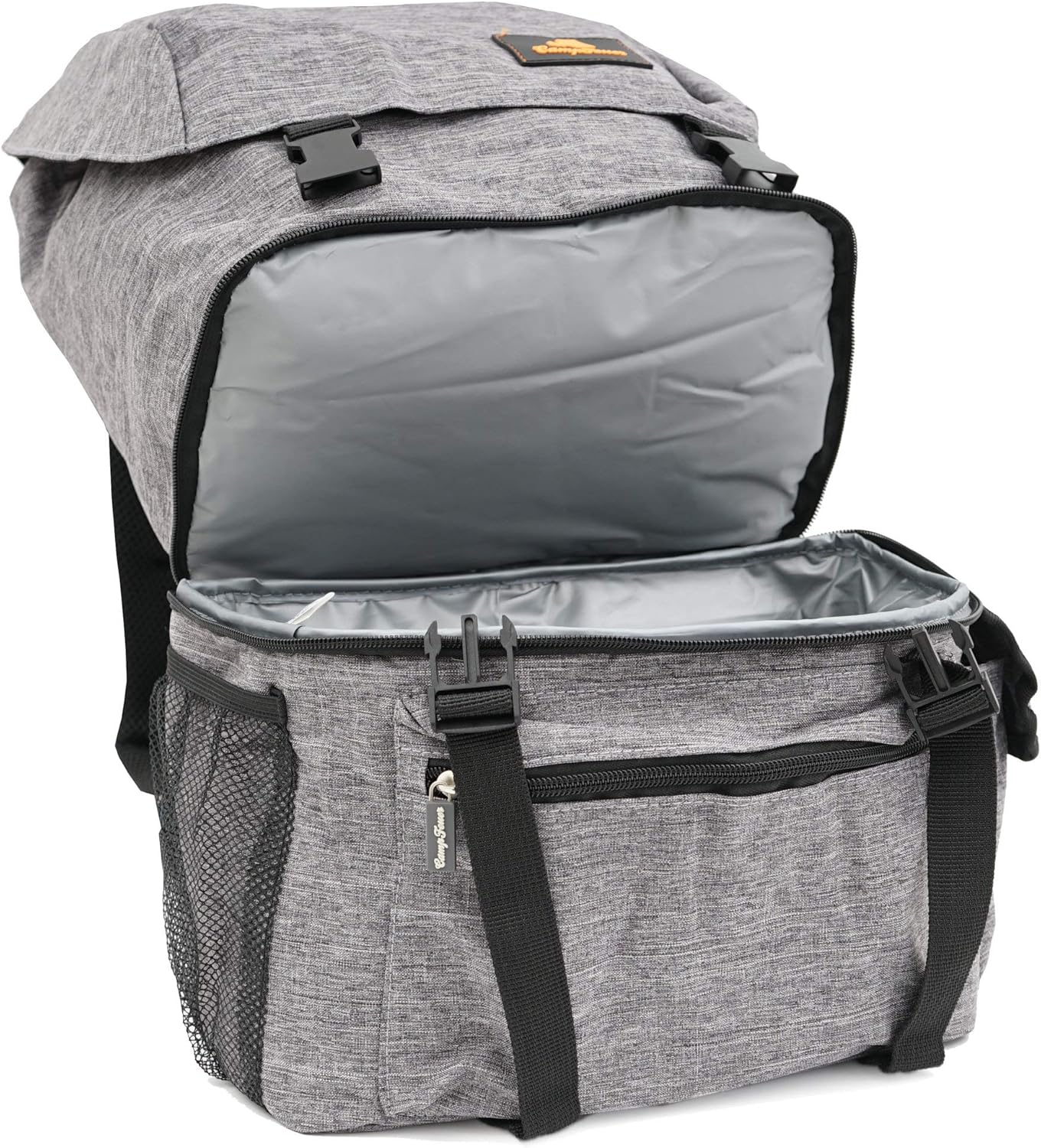 Rucksack mit Kühlfach, grau 20 Liter