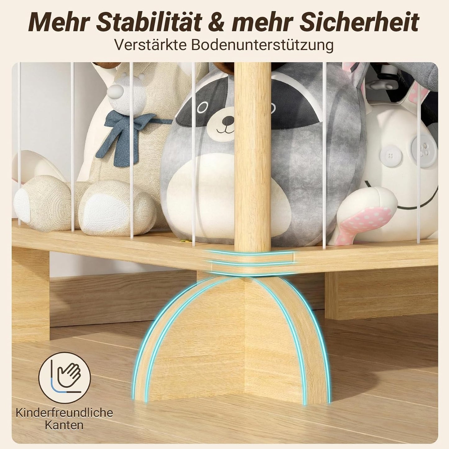 Regal für Stofftiere, Burg mit Aufhängeseil