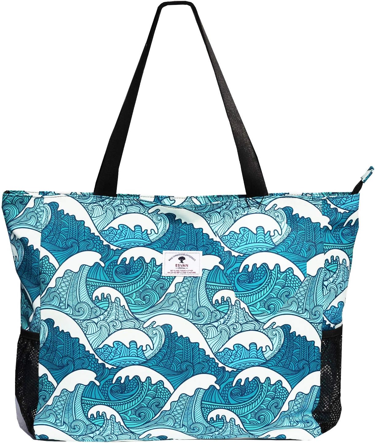 Wasserabweisende Strandtasche, Wave