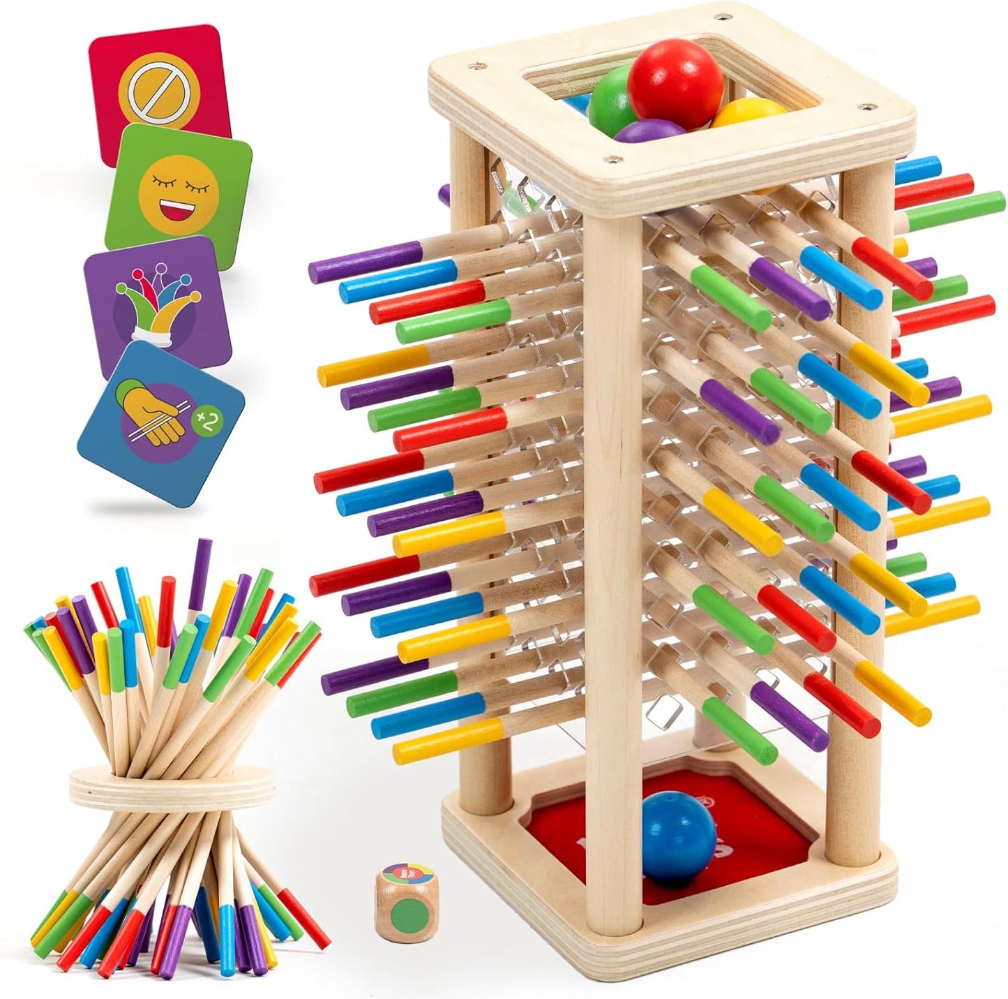 Ballfall Montessori Holzspielzeug, Ballfall