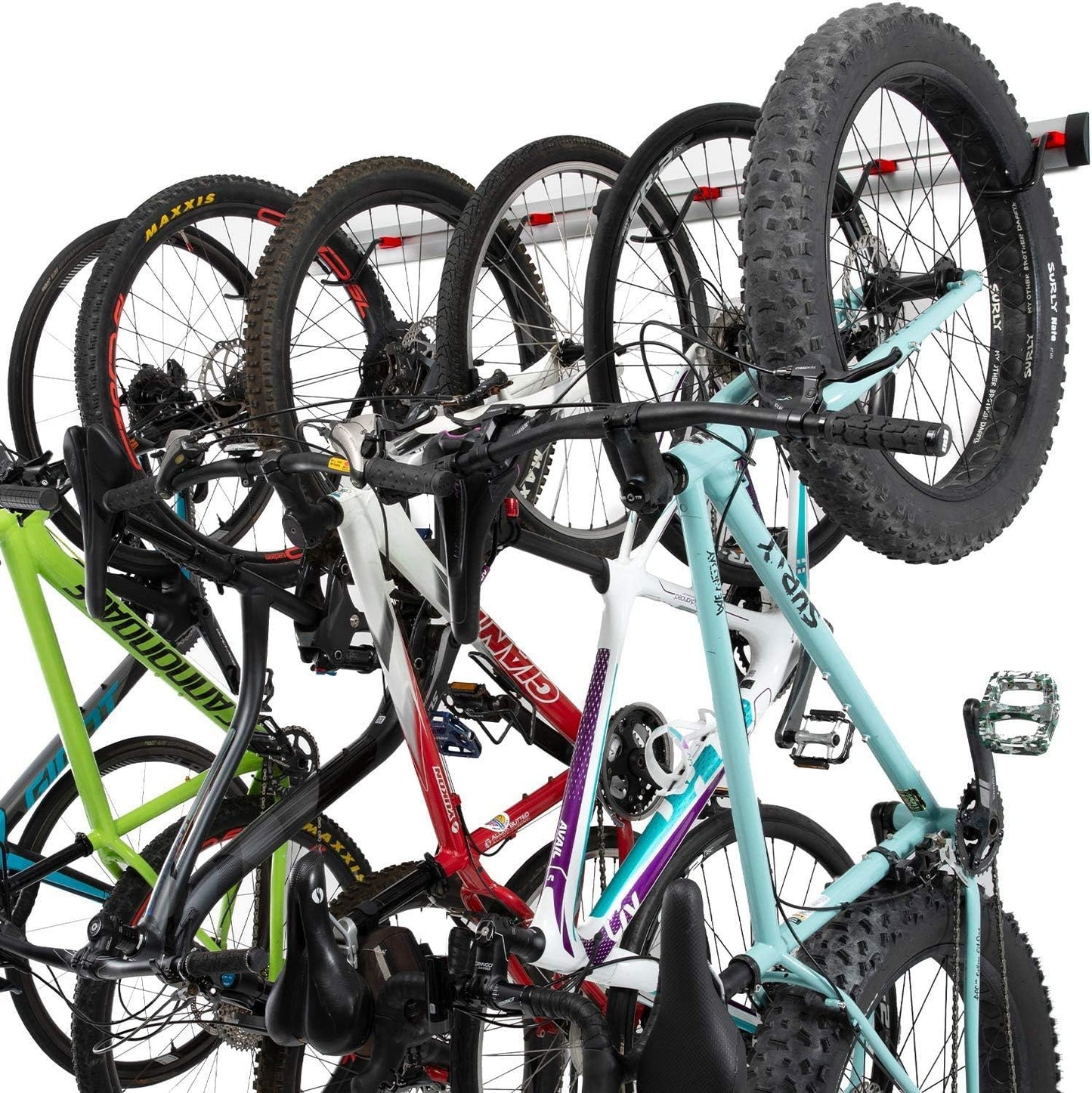 Velo Wandhalterung für Garage, Wandhalterung 6 Fahrräder
