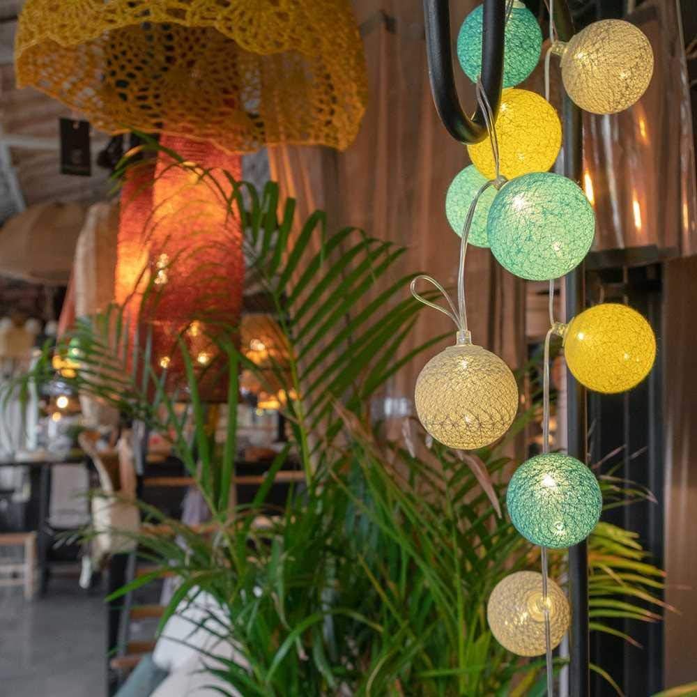 LED Baumwollkugeln, Grün Ente, 3.2 m
