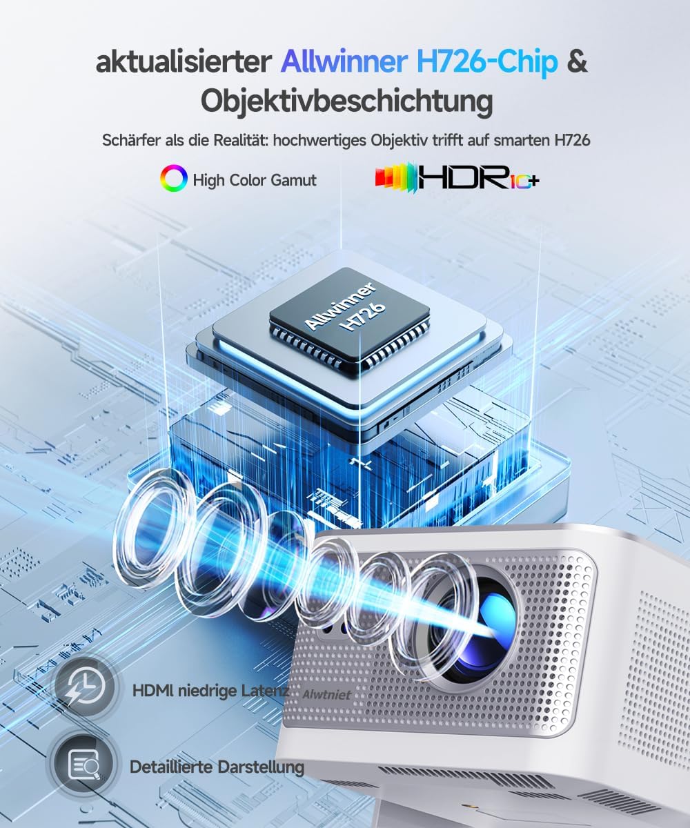 Mini Beamer mit Android 14