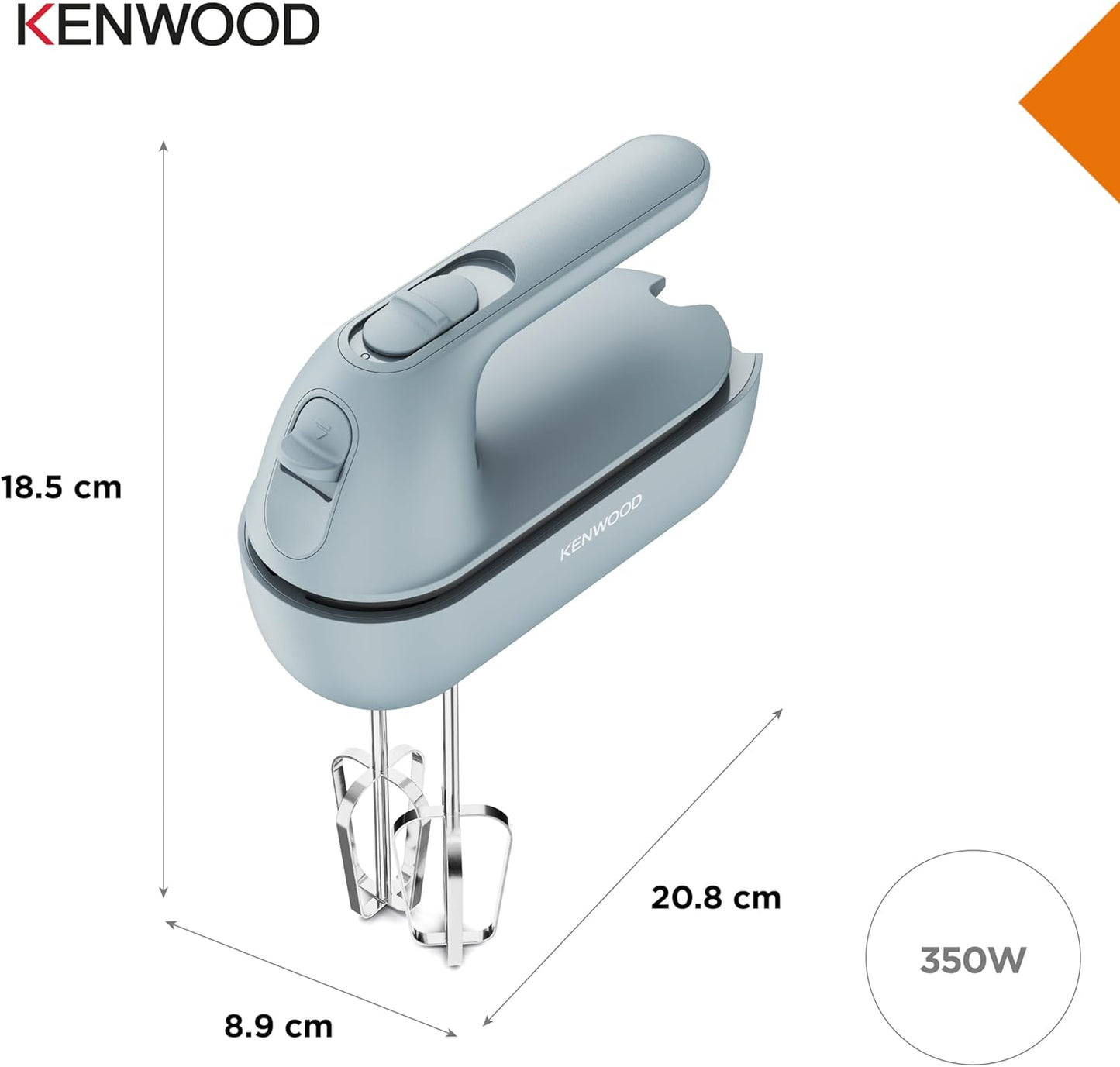 Handmixer HMP40.000GY, Grau-blau