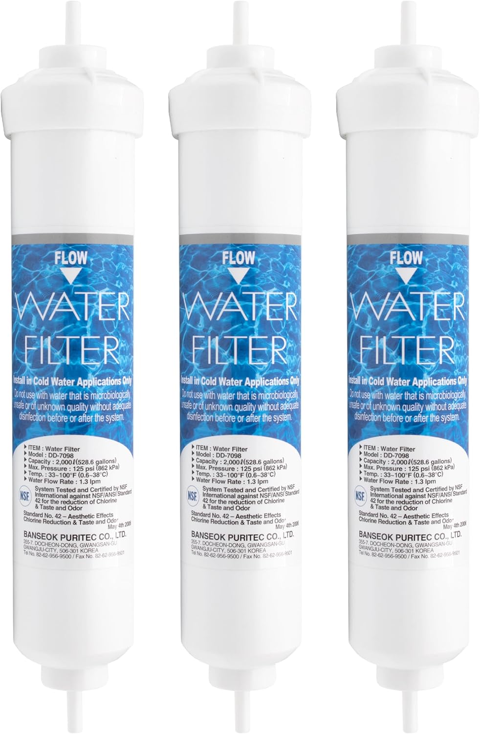 Externer Wasserfilter für Kühlschränke