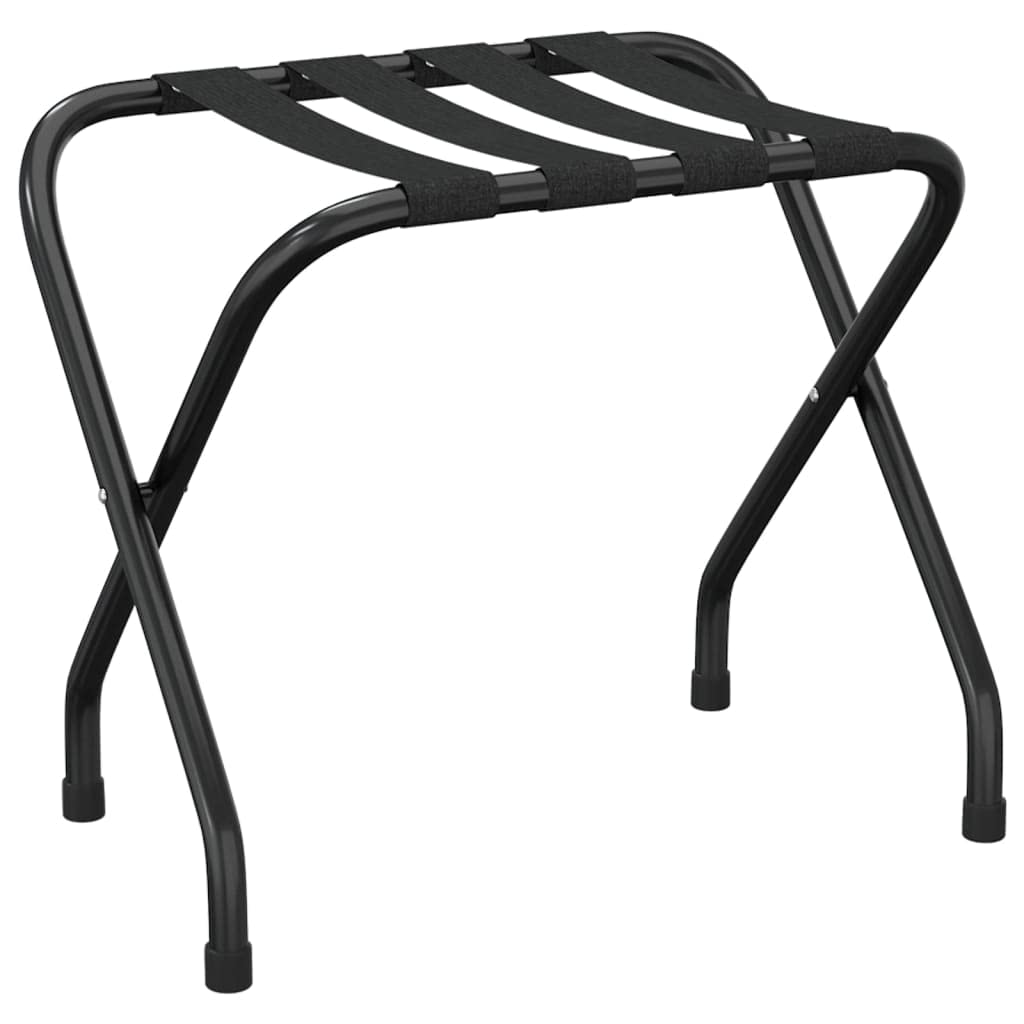Kofferständer, Schwarz 56 x 40 x 49 cm