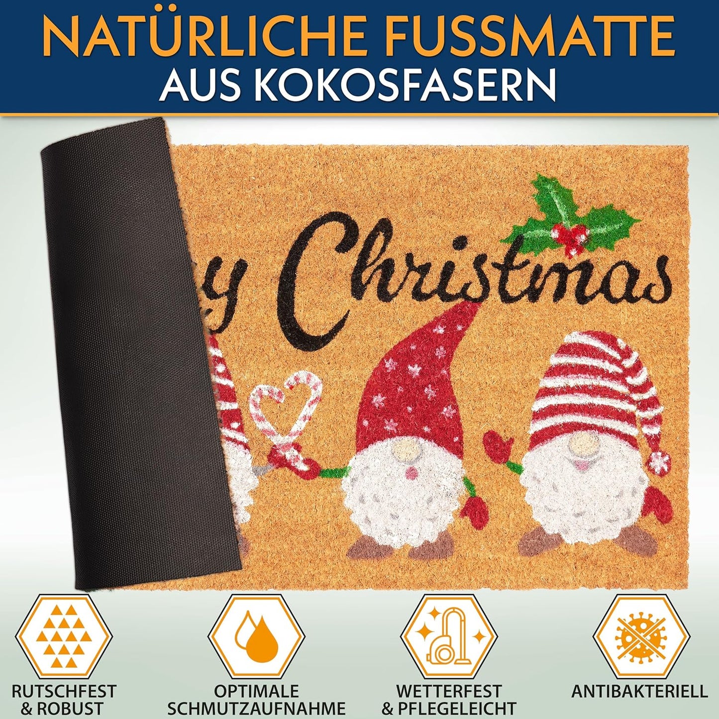 Antirutsch Fussmatte, Merry Christmas