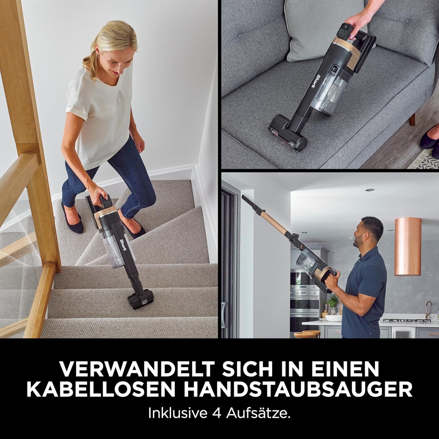 Akku Staubsauger mit Auto-Kit, Stratos Tierhaar-Aufsatz Und Autopflege Set