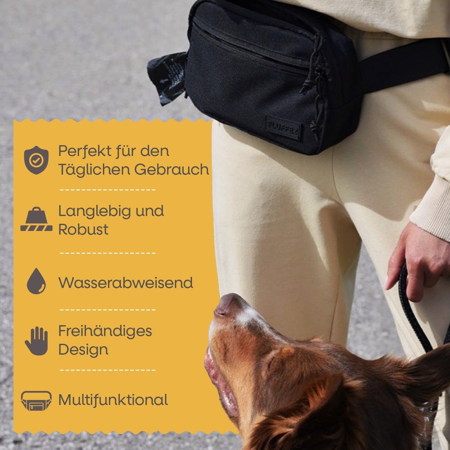 Leckerli Tasche mit Kotbeutelspender