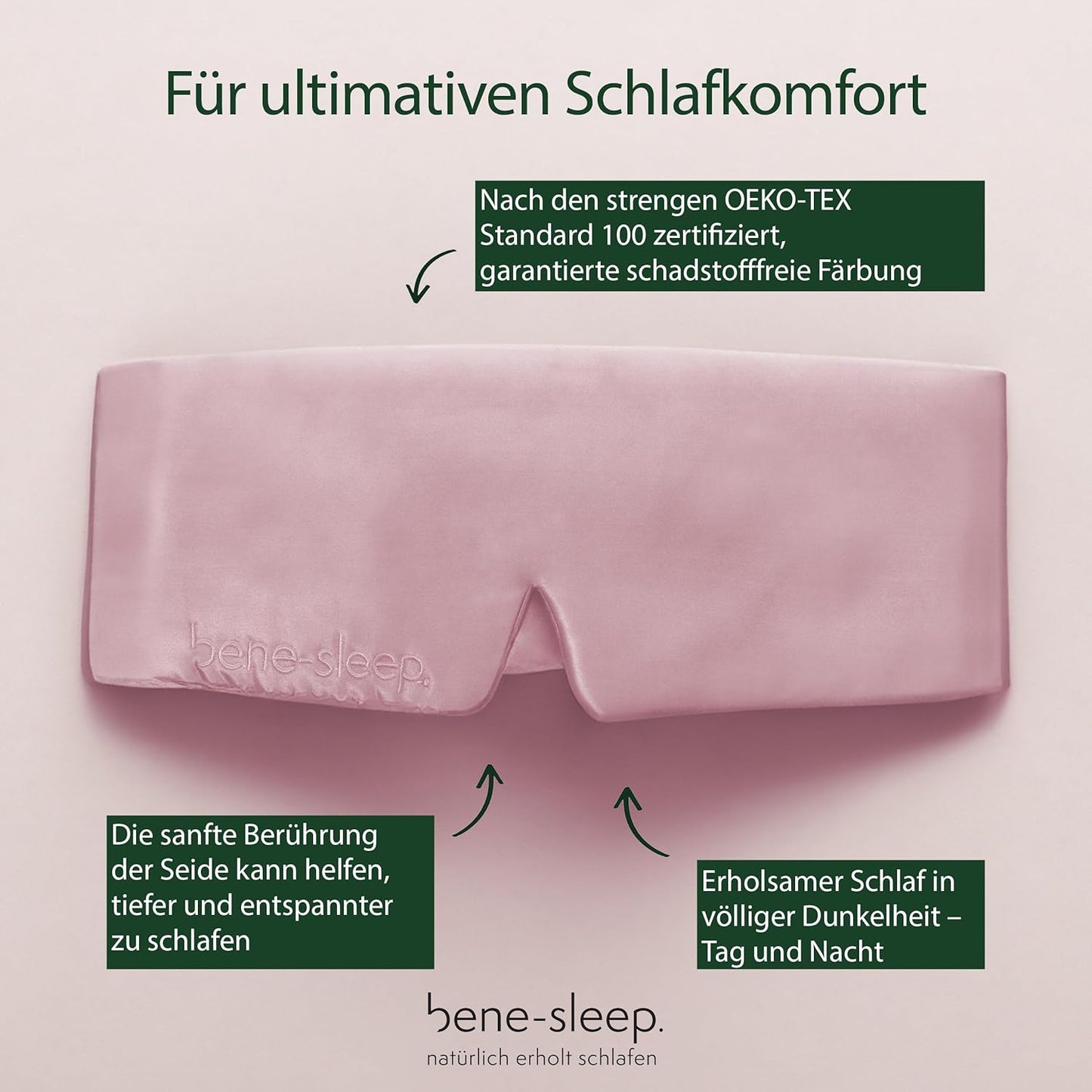 Seidenschlafmaske, Rosa