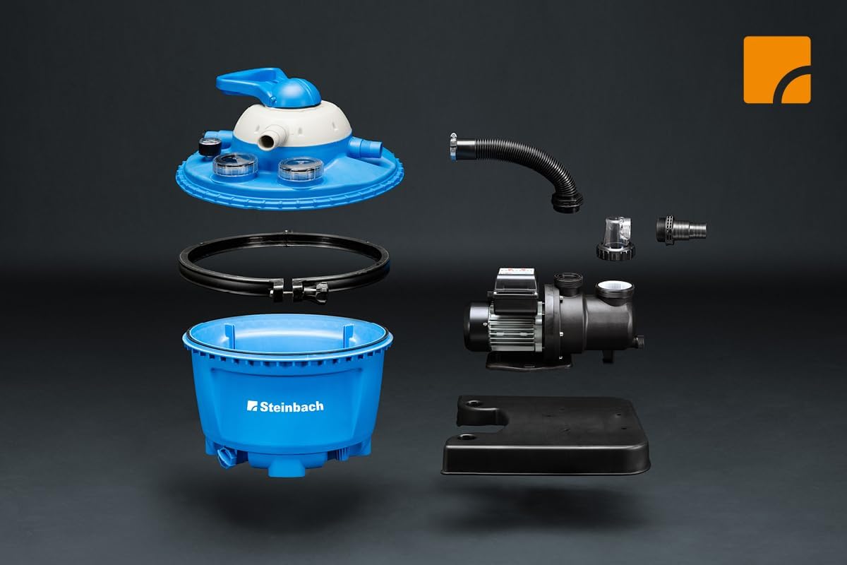 Filteranlage Comfort 50, Blau, bis 33.000 l Wasserinhalt, Sand oder Filter Balls