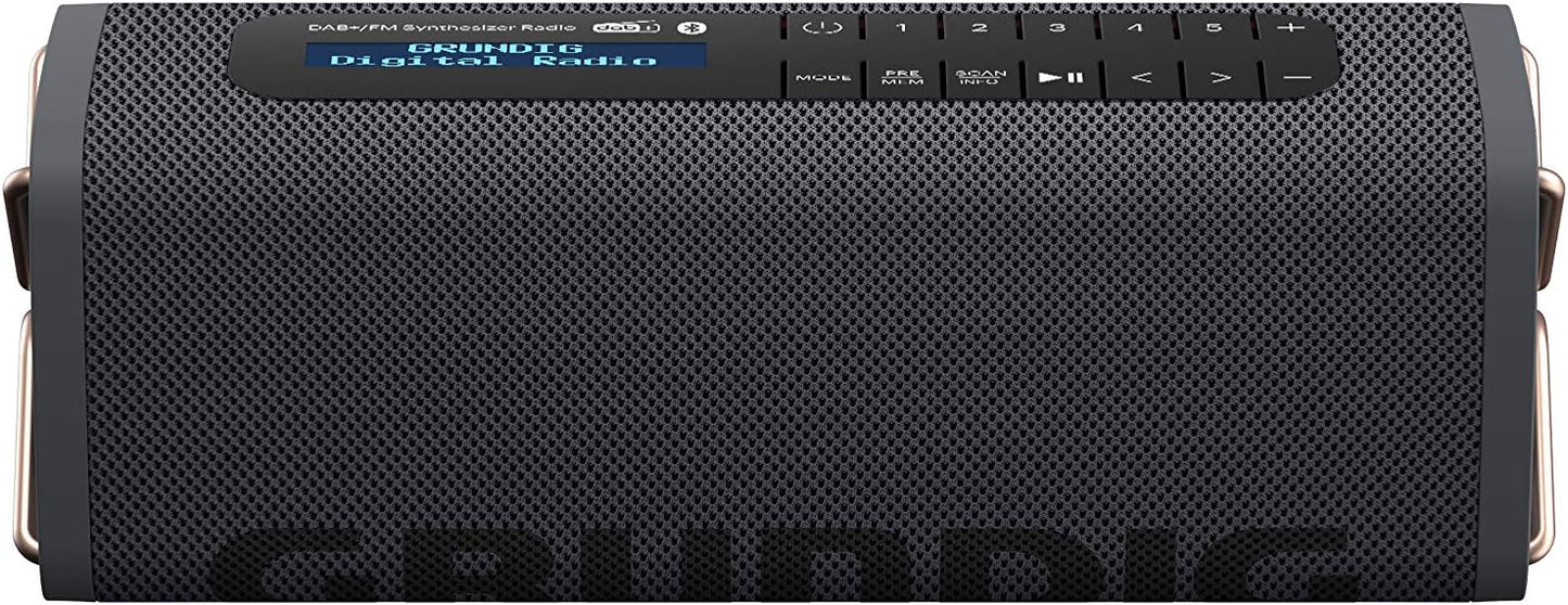 GBT Band Black - Bluetooth Lautsprecher mit DAB+, Band 5 Watt Schwarz