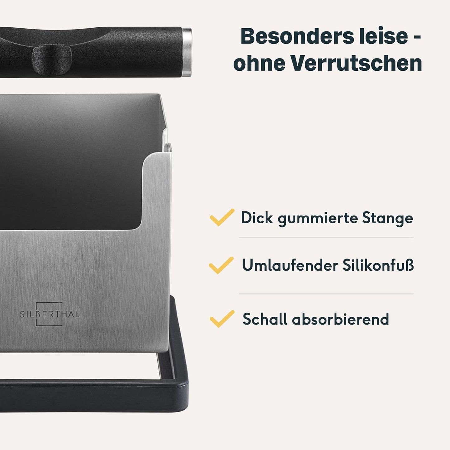 2in1 Abklopfbehälter und Tamperstation