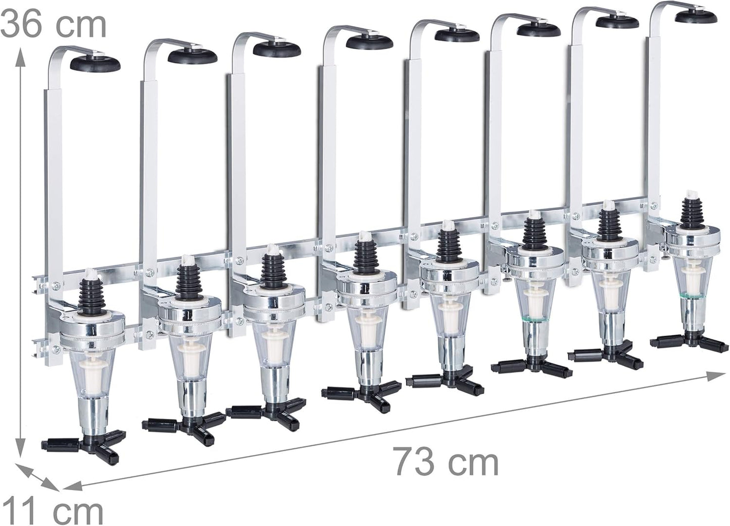 Barbutler Wand-Portionierer für 8 Flaschen