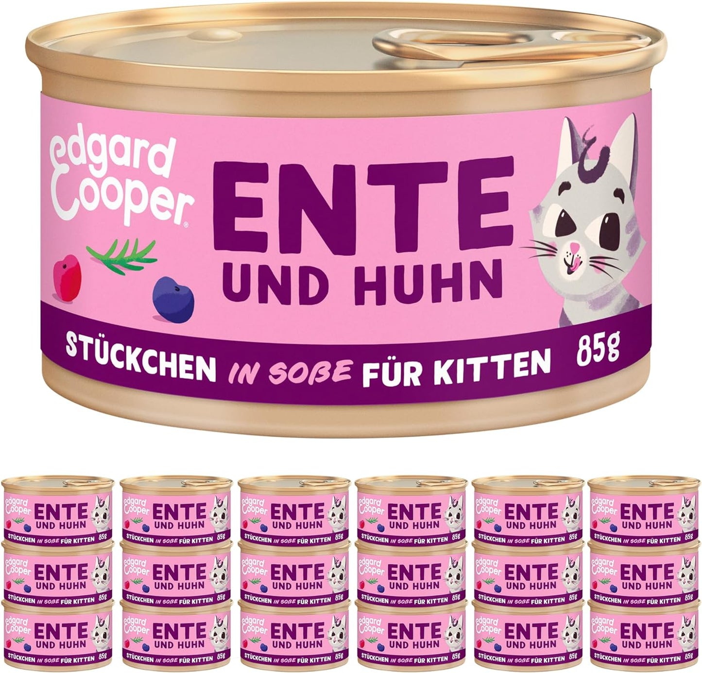 Stückchen in Sosse, Kätzchen - Ente/Huhn