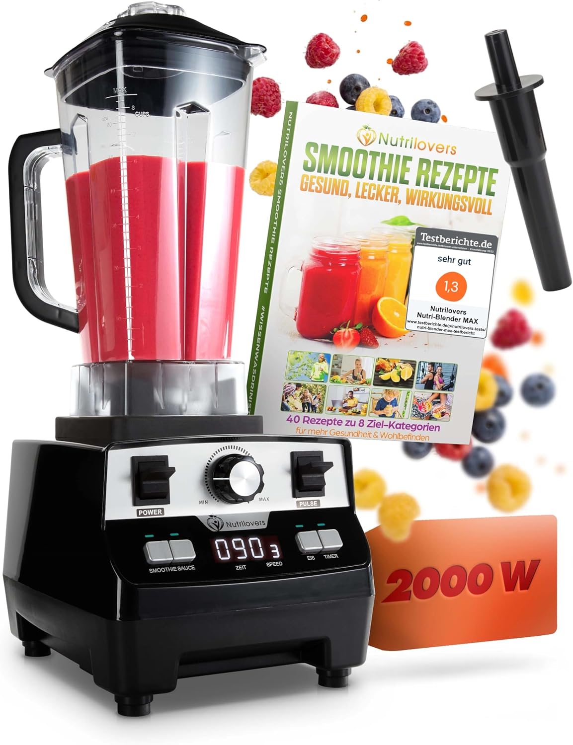 Hochleistungsmixer mit digitalem Timer, NUTRI-BLENDER MAX
