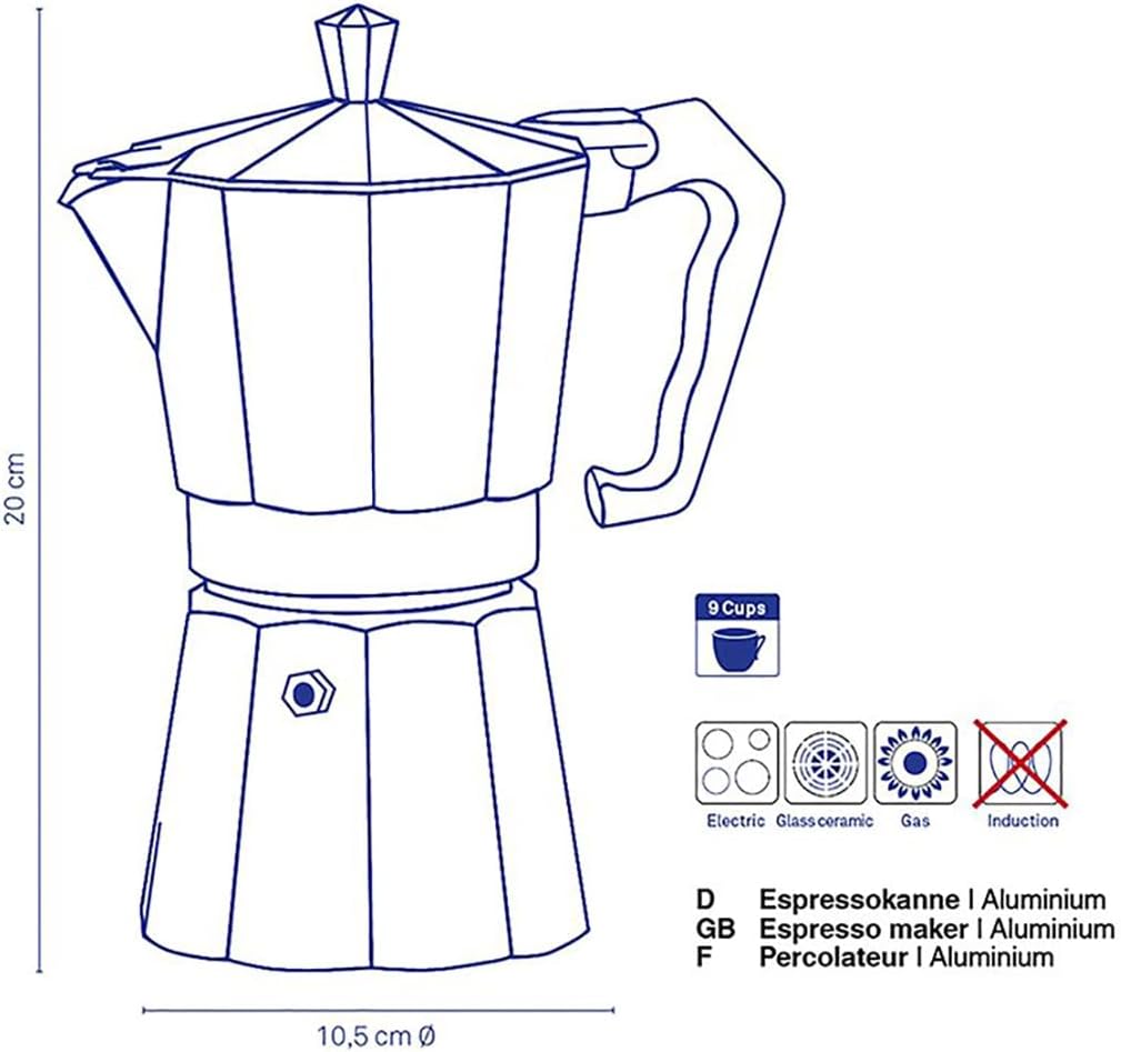 Espressokocher Italia, 450 ml