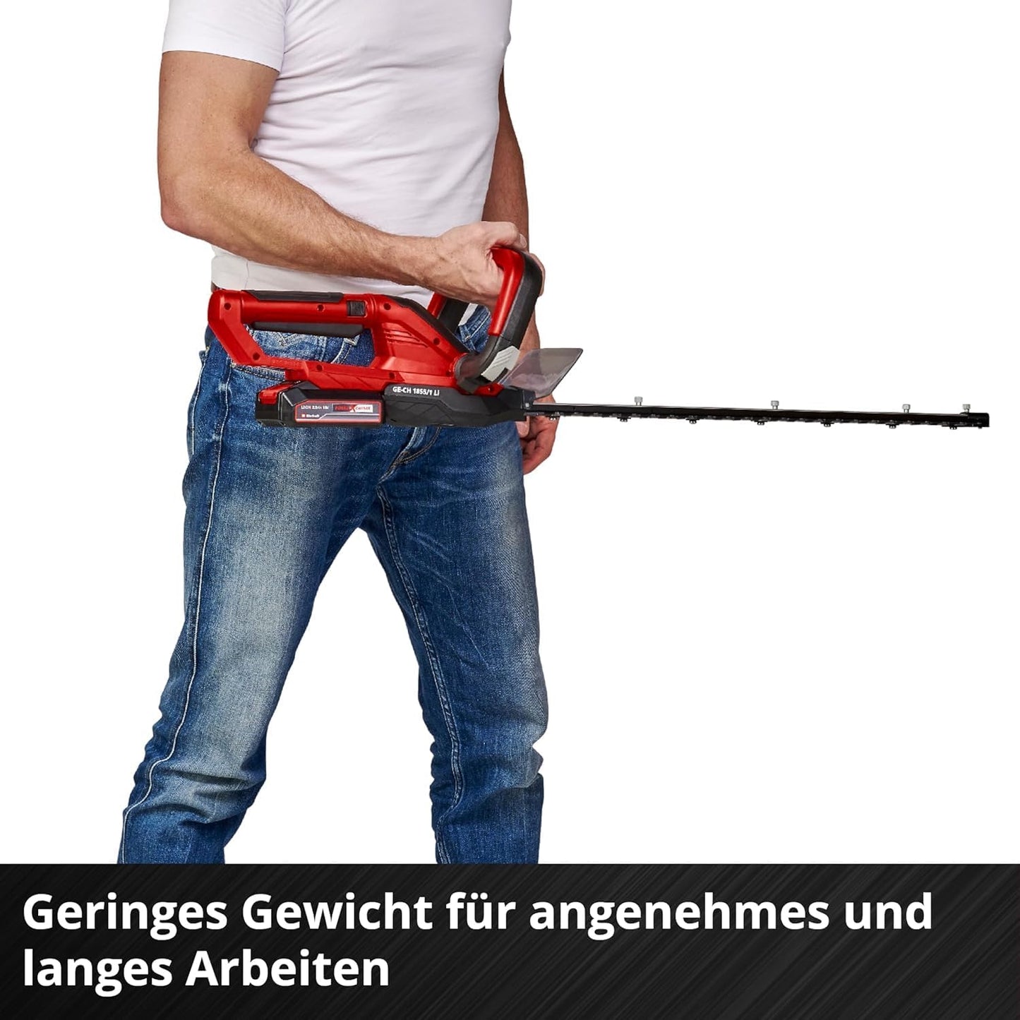 GE-CH 1855/1 Li Set Akku-Heckenschere, inkl. 2,5 Ah Akku und Ladegerät