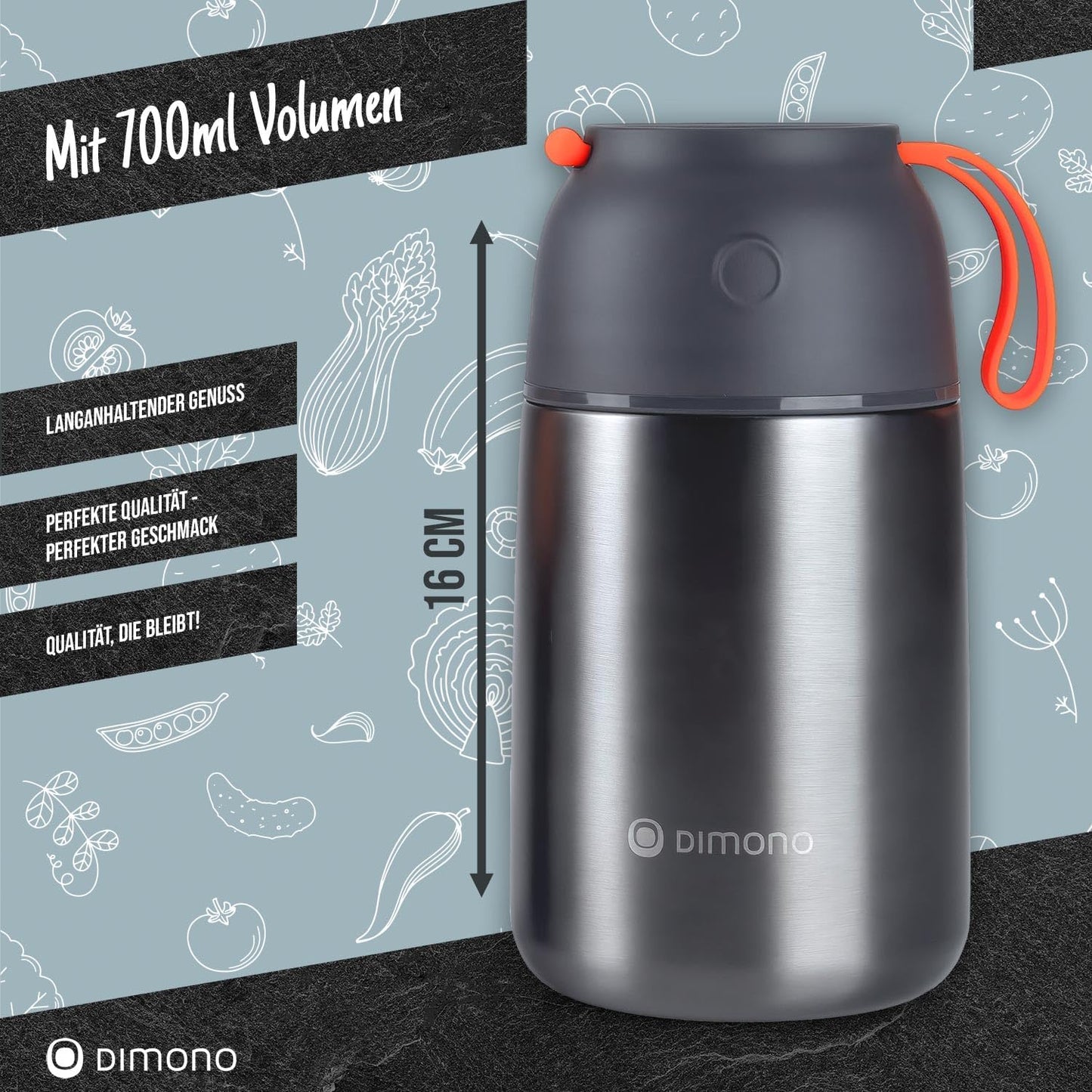 Auslaufsicherer Thermobehälter, 700 Ml