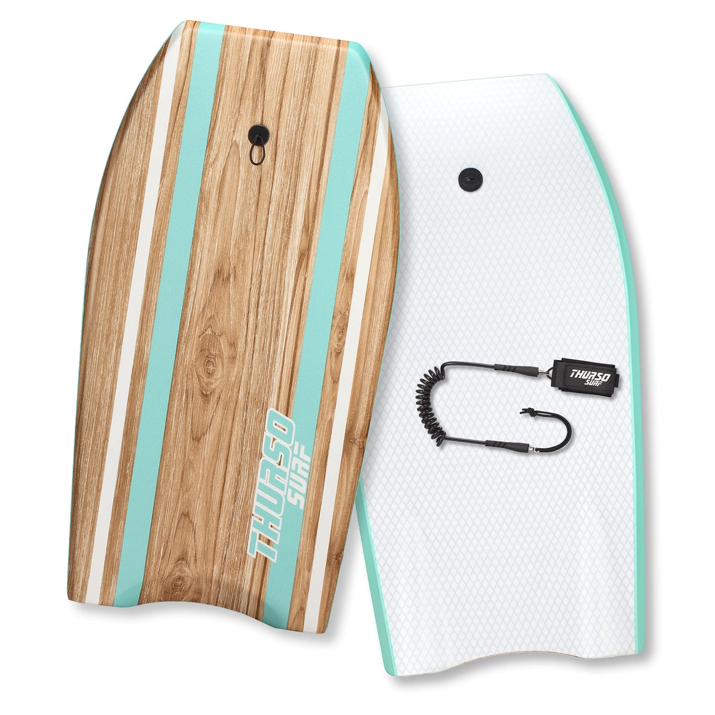Bodyboard mit EPS-Core und Halbmondschwanz, Türkis