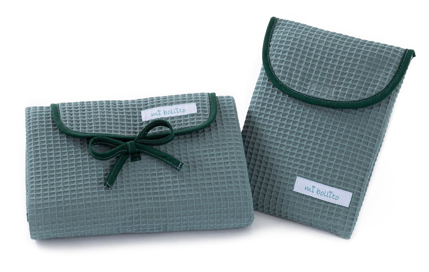 Wickelunterlagen-Set mit Tasche, Grün