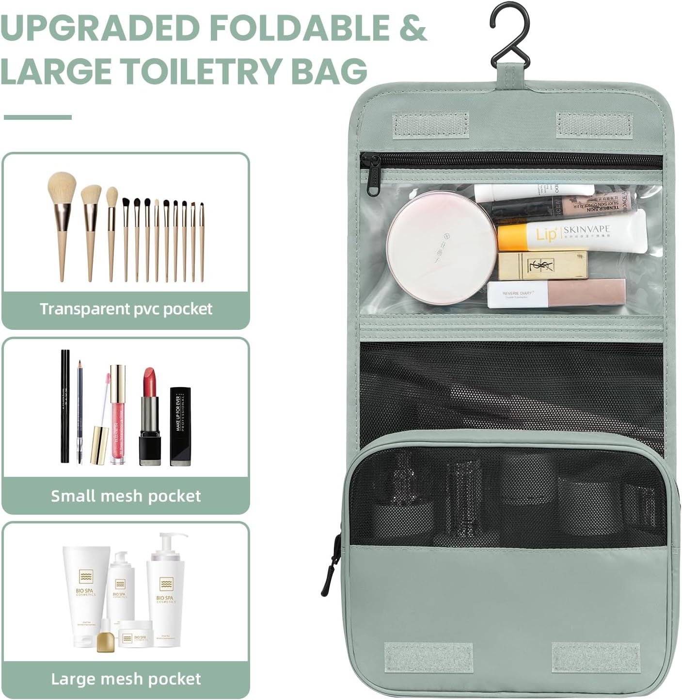 10-teiliges Gepäck-Organizer Set, 10 Set, Minze