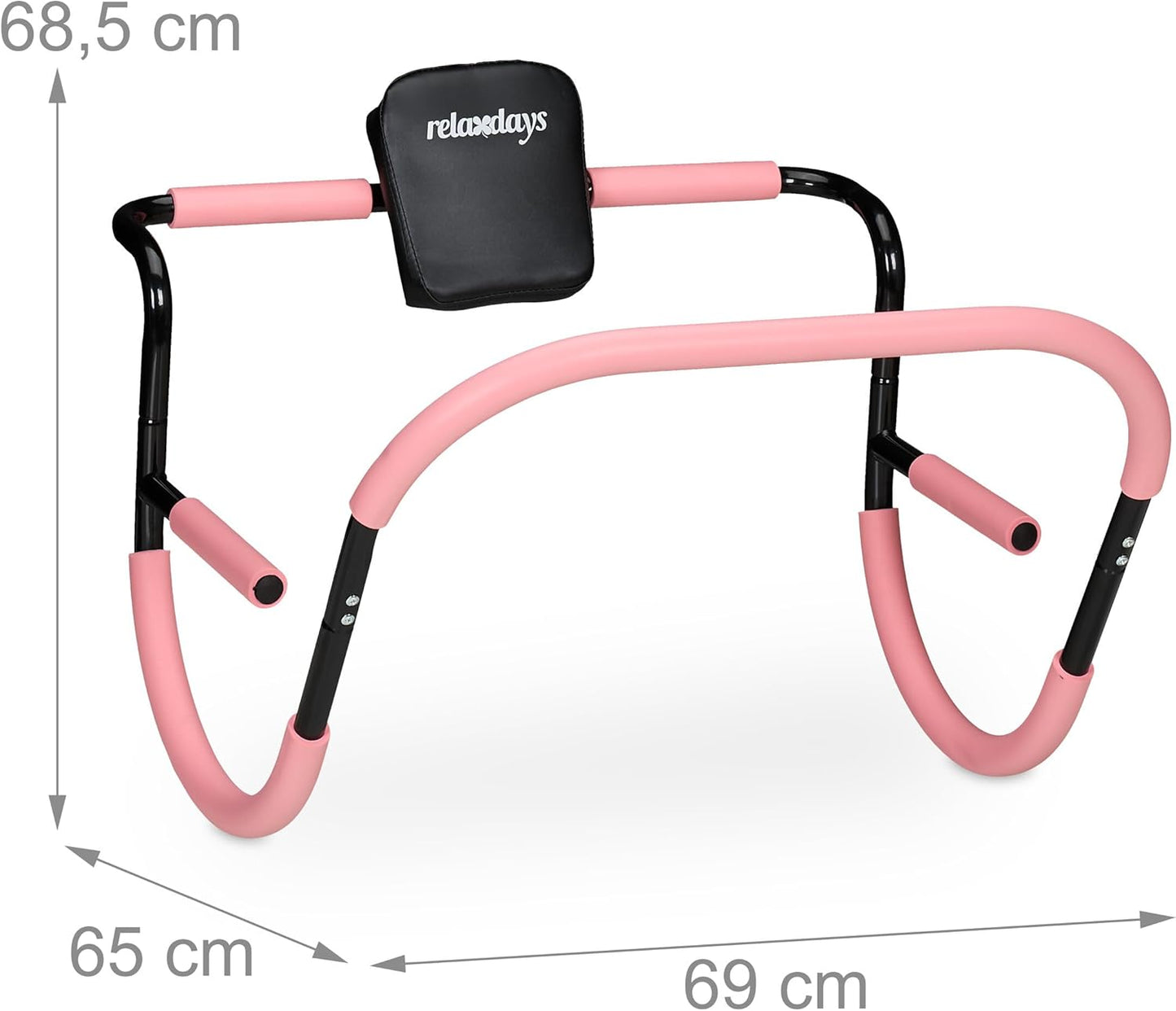 Bauchmuskeltrainer für effektives Heimtraining, rosa