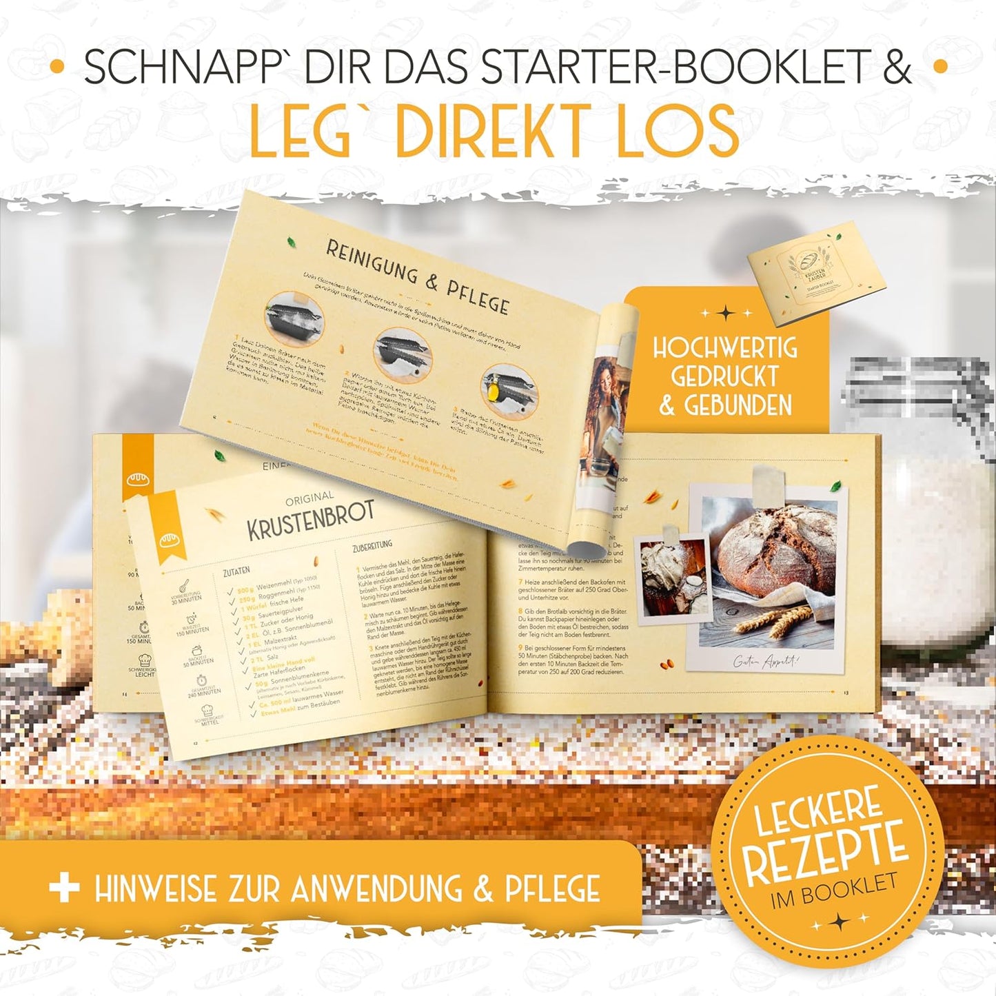 Brotbacktopf, 30cm rechteckig