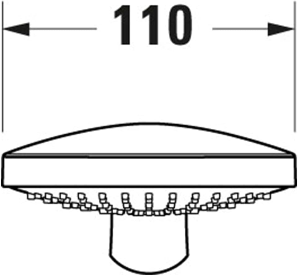 Handbrause mit 3 Strahlarten, wassersparend (MinusFlow), mit 3 Strahlarten (Strahlscheibe) ; Chrom