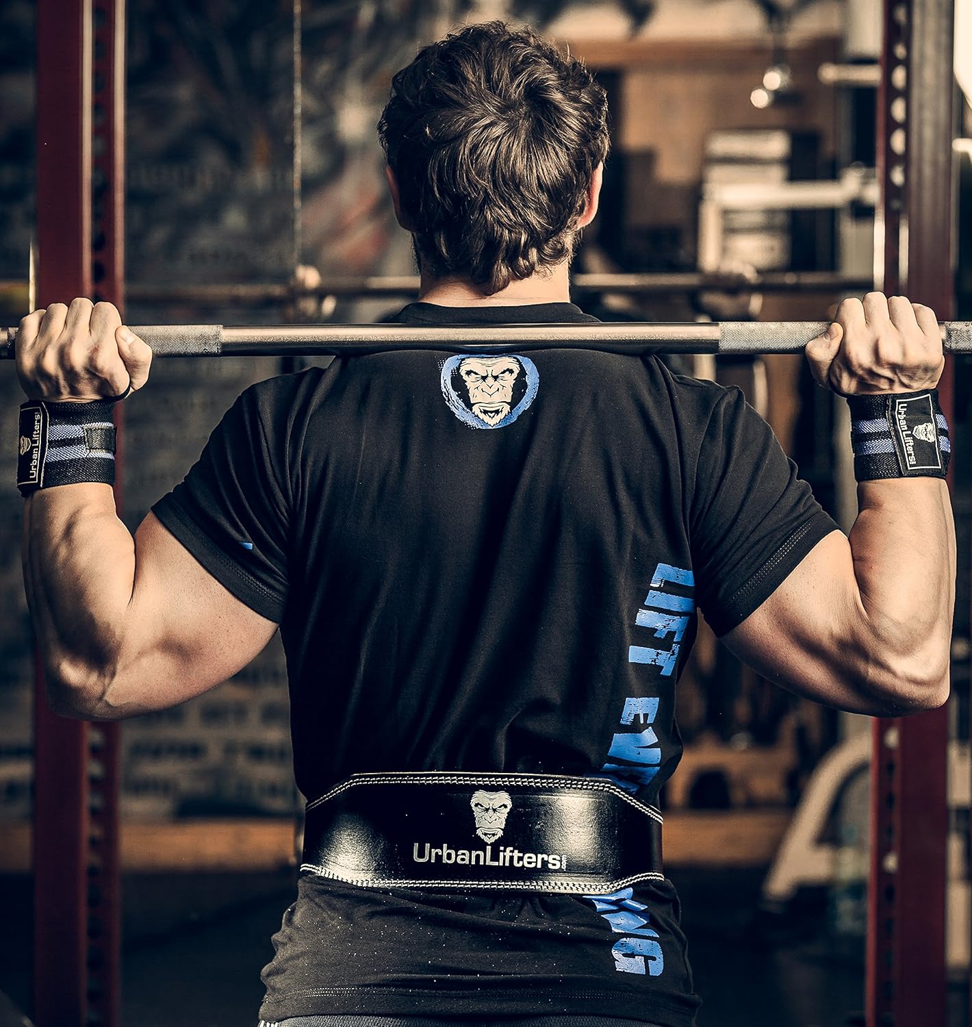 Gewichthebergürtel aus Leder für Krafttraining, S