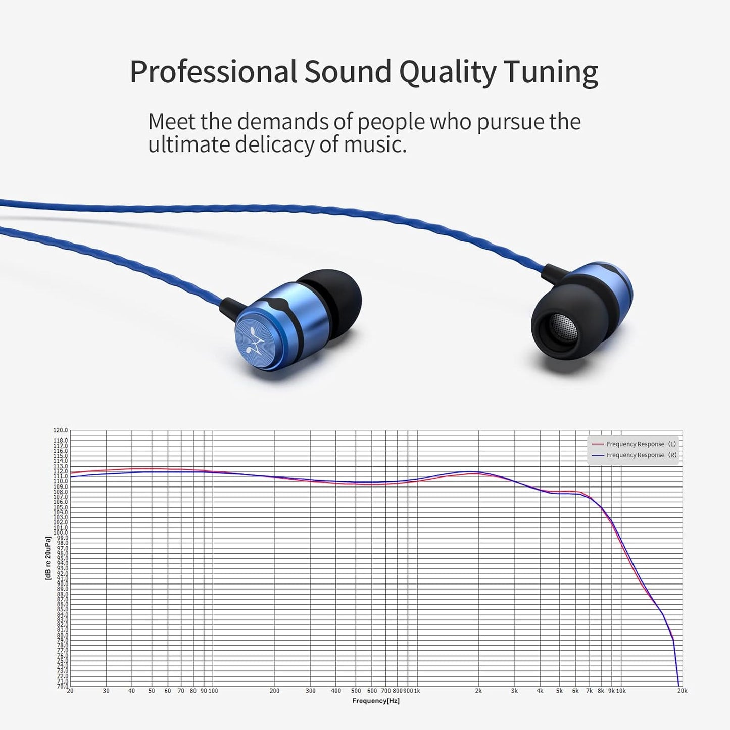 In-Ear Ohrhörer, Blue Zeitgenössische Hochleistungsfähigkeit