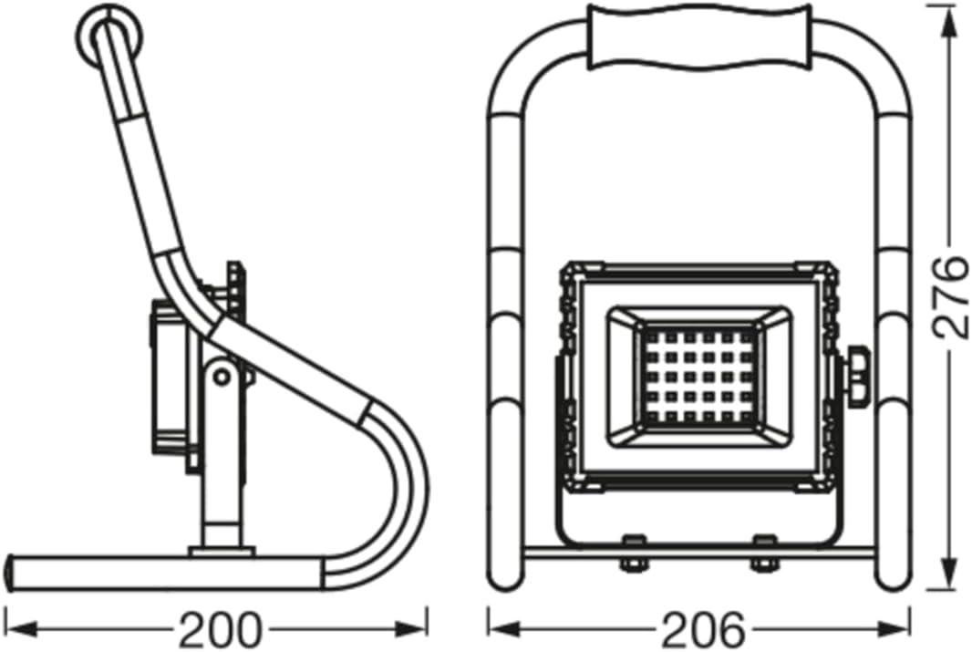 Schwenkbarer LED Baustrahler