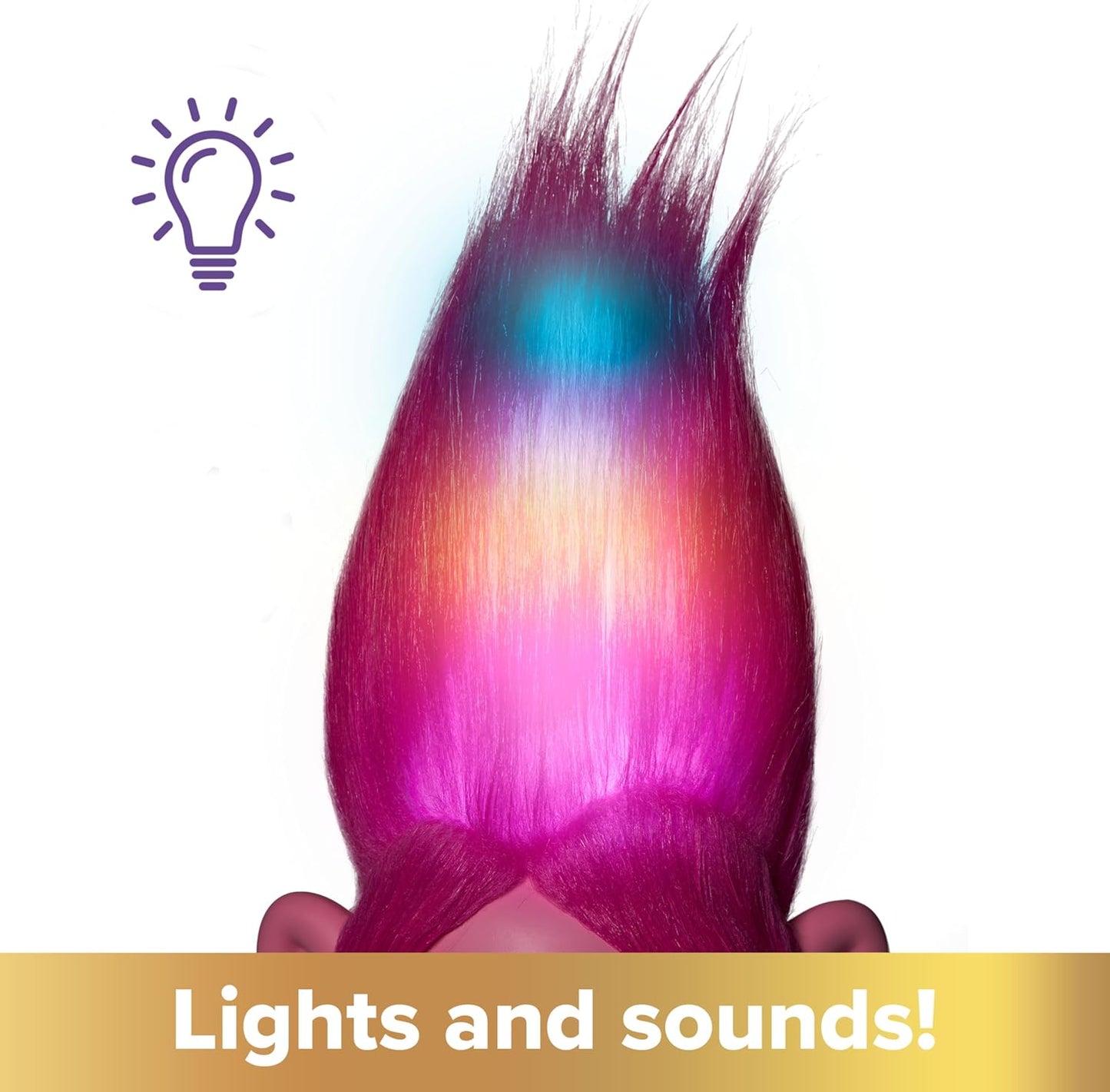 Rainbow HairTunes Poppy-Puppe mit Licht & Sound, Königin Poppy