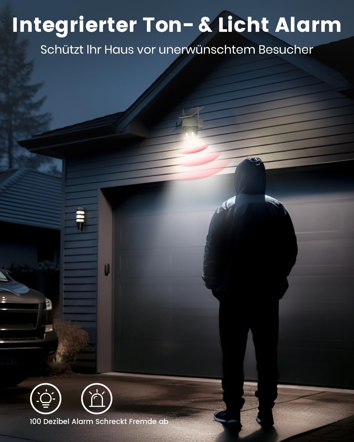 2K Solarbetriebene PTZ-Überwachungskamera, 2 Solarkamera