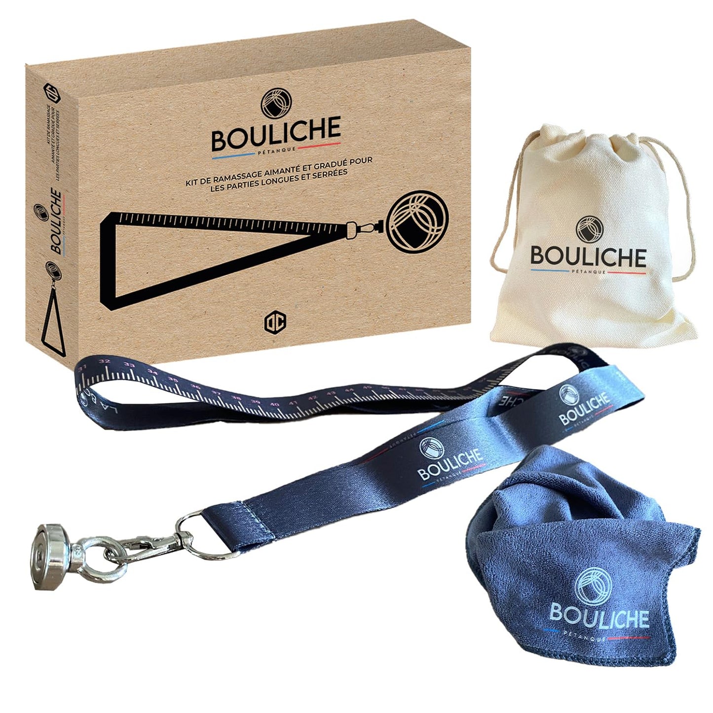 Boulekugel Sammelset mit Magnet & Massband, Boulekugel Sammelset