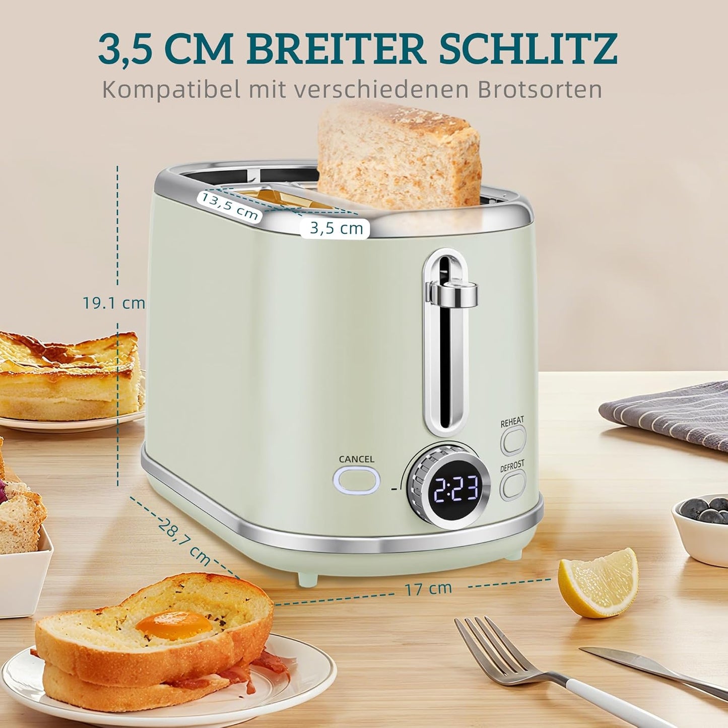 Wasserkocher-Toaster-Set, Grau