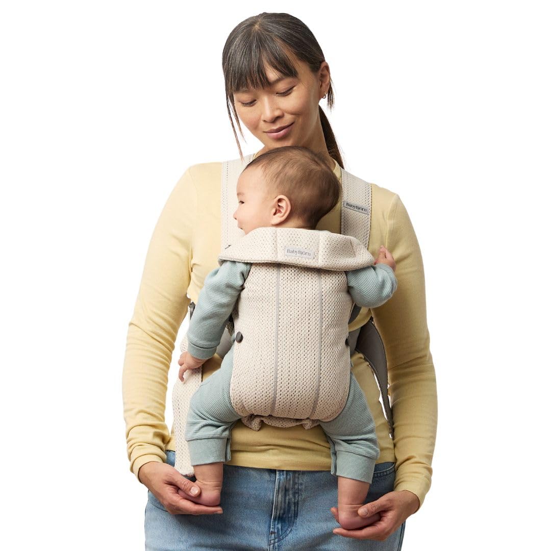 Babytrage Mini, 3D-Netzstoff Creme