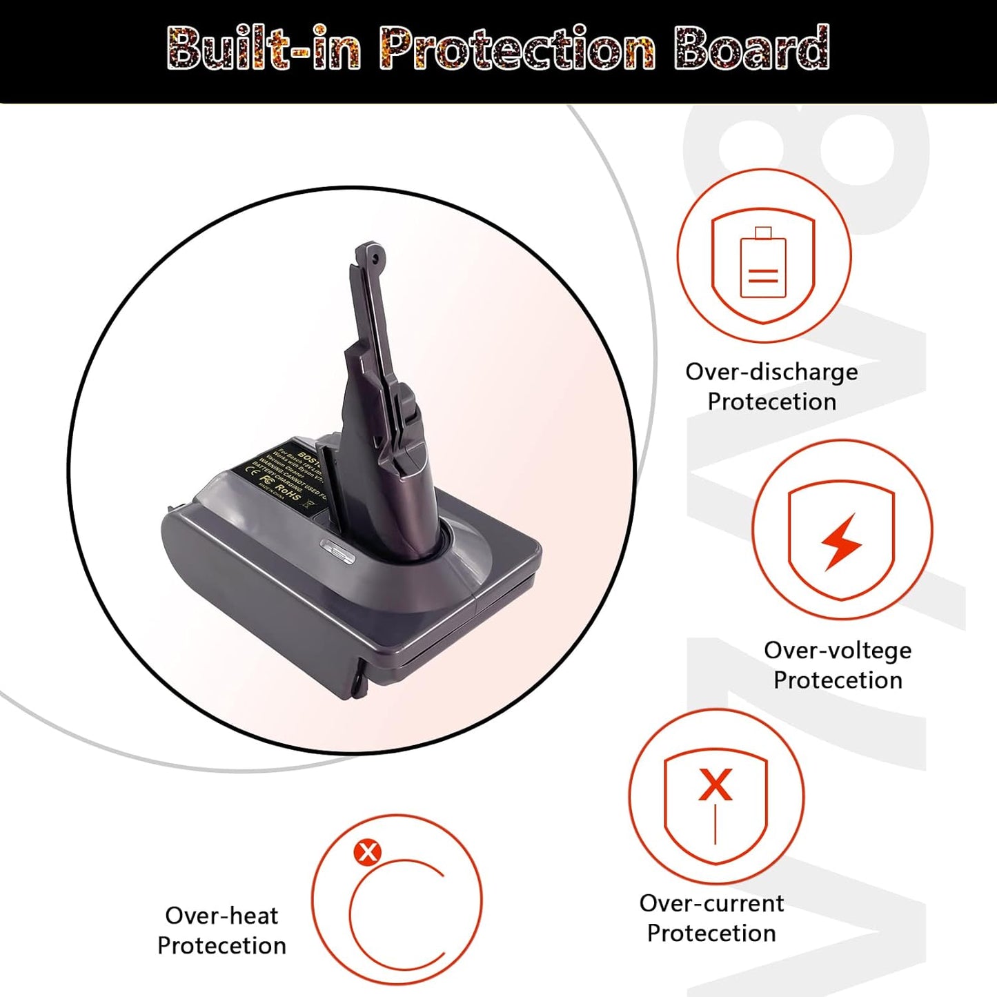 Akku Adapter für Dyson V7 und V8