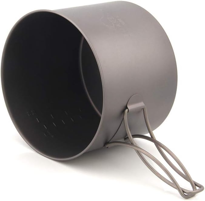 Ultraleichter Titan-Topf mit Deckel, 1300ml