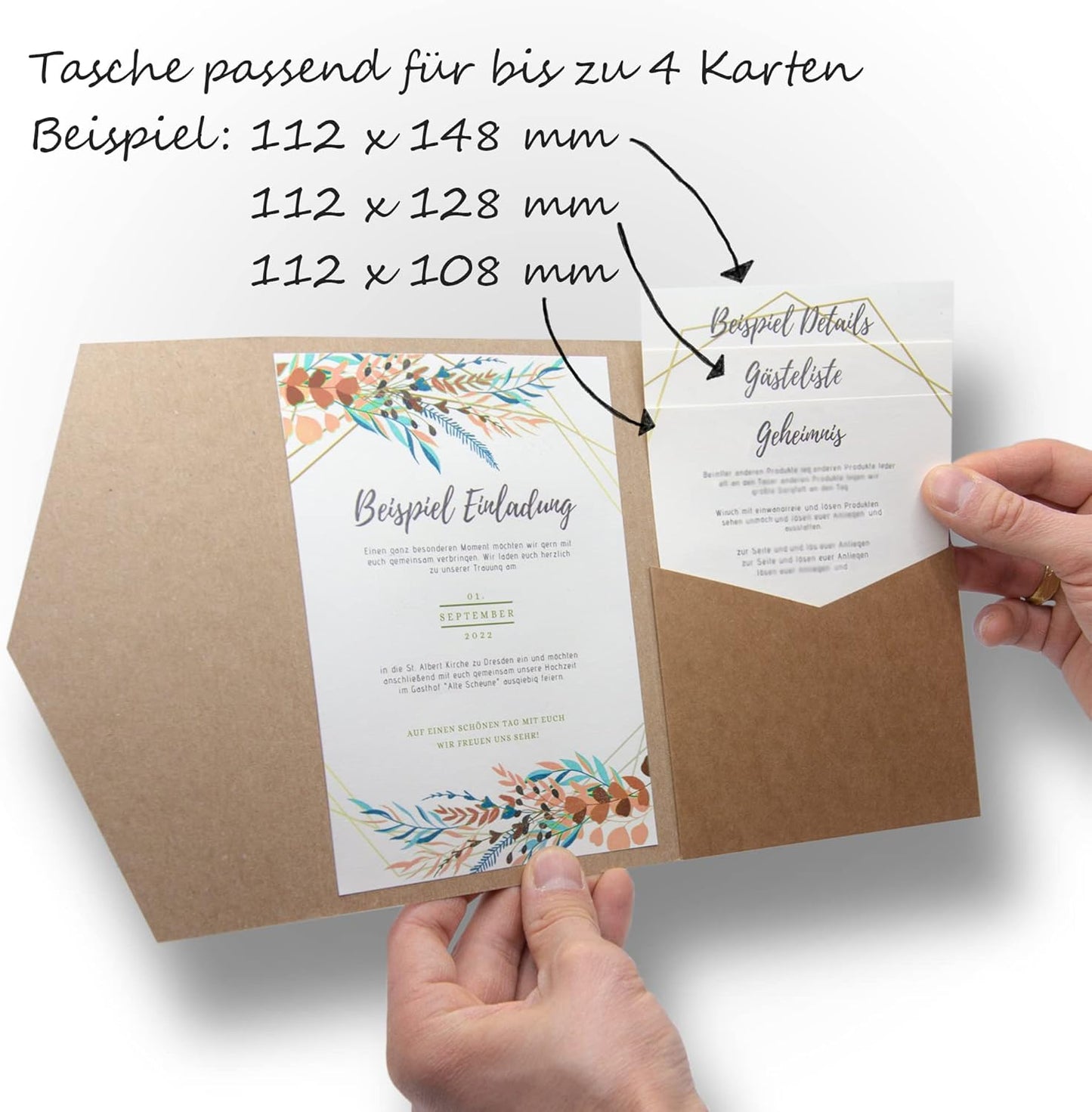 50 Stk. Hochzeitskarten, 50 Stück