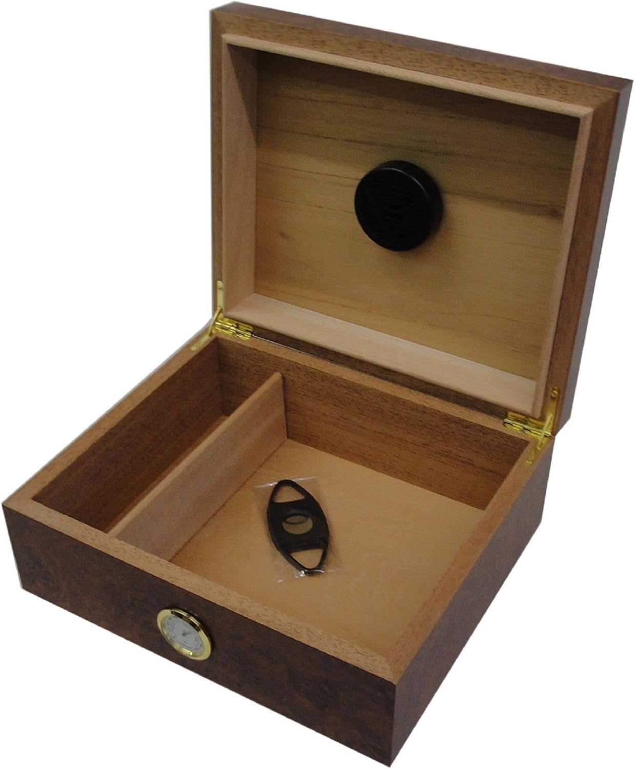 Humidor mit Messinghygrometer
