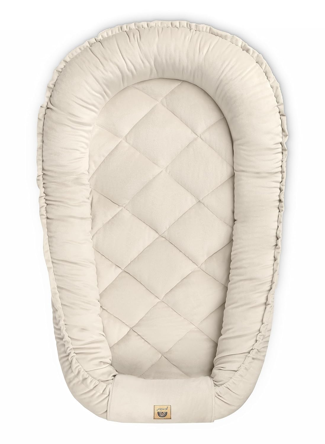Multifunktionales Babynest, Beige mit Klappe