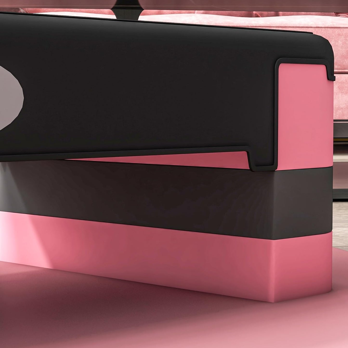 Steppbrett, Schwarz+Rosa+Grau