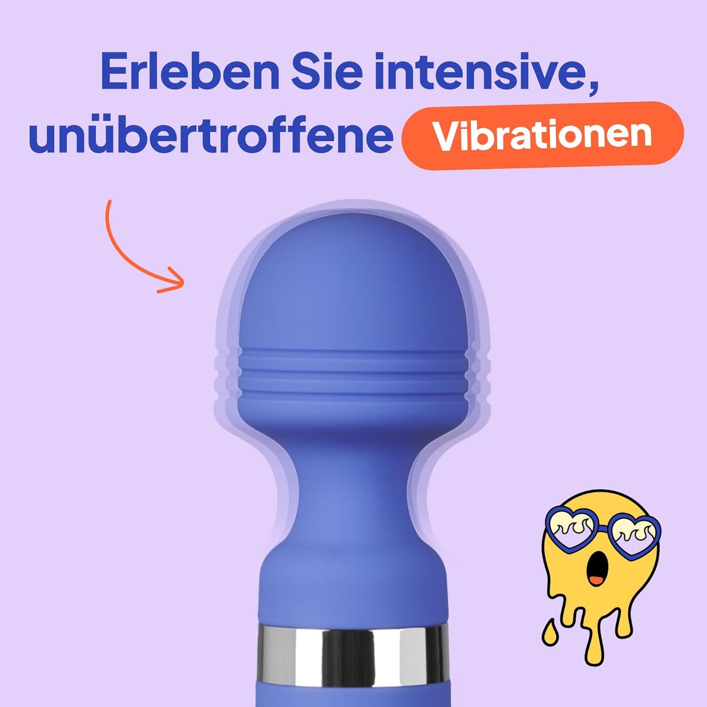 Power Massagestab mit 12 Vibrationsmustern