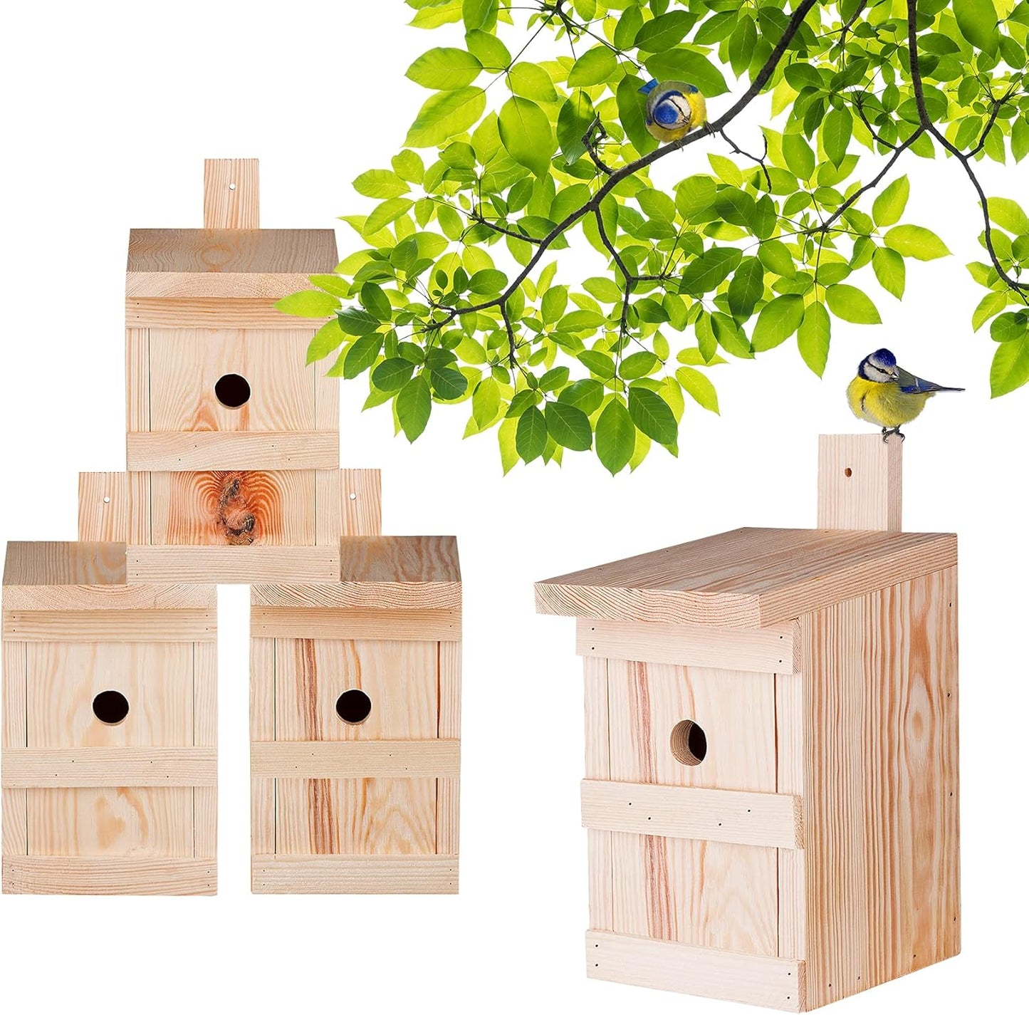 Nistkasten-Set für Meisen & Kleinvögel (4 Stück), 4 Stück