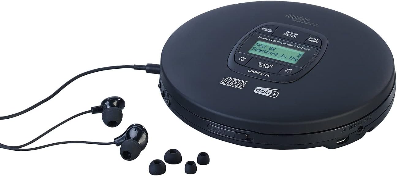 Tragbarer CD-Player mit DAB+ Radio und Bluetooth