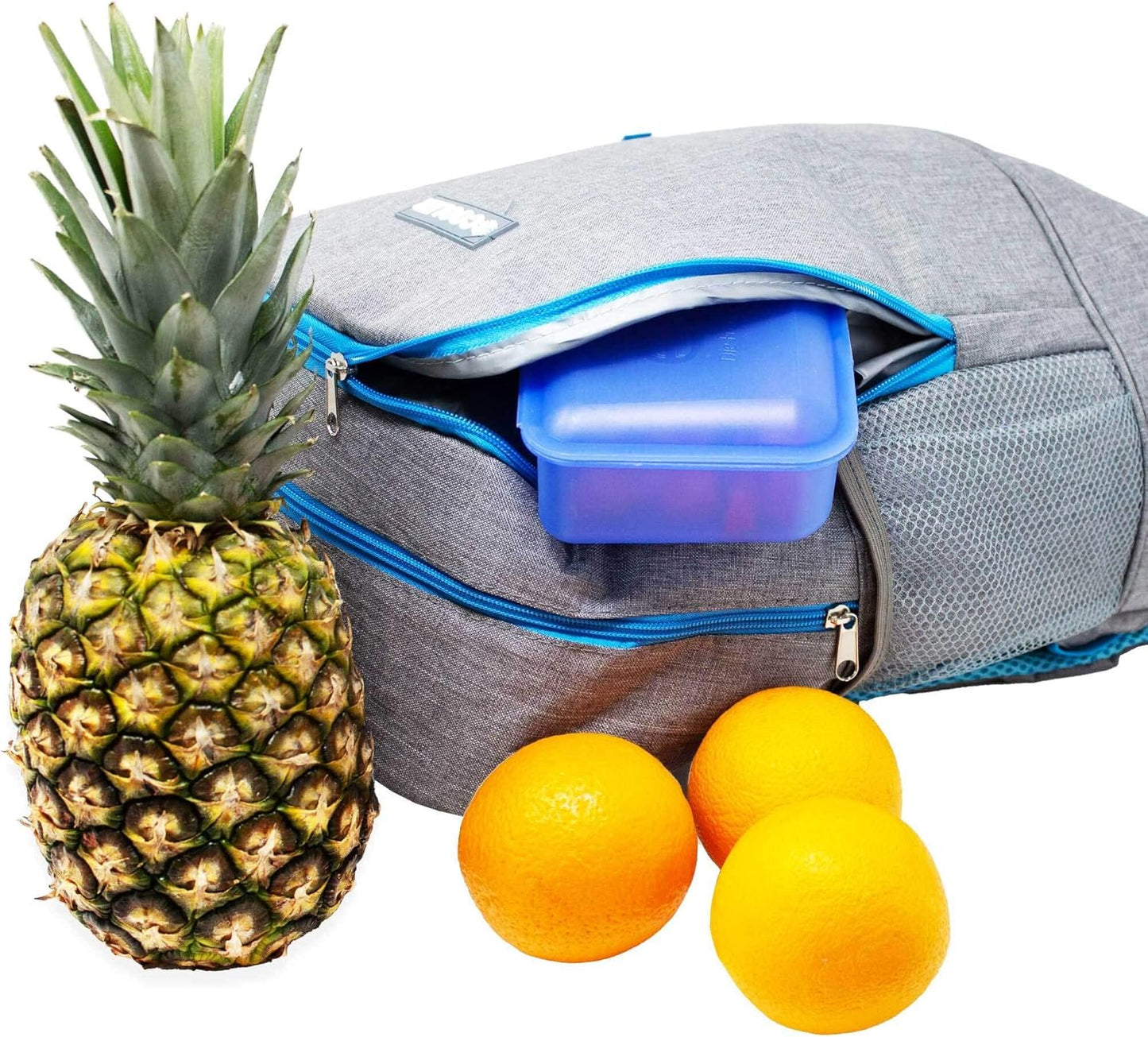 Kühlrucksack für Picknick & Camping, Hell-Grau