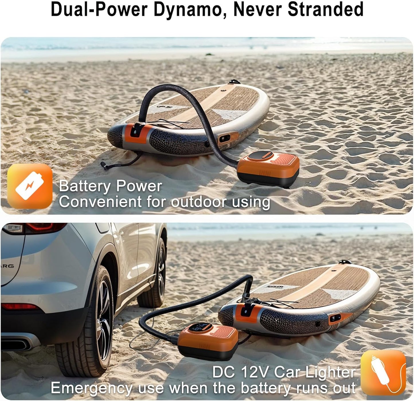 Elektrische SUP Pumpe mit dualer Schnellinflation, Standardversion