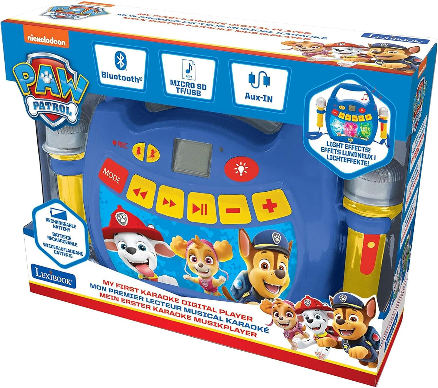 Paw Patrol Kinder-Karaoke-Player mit Mikrofonen, Paw Patrol