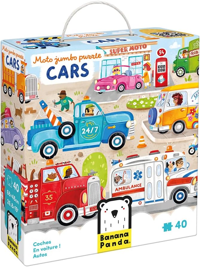 Moto Jumbo Puzzle Autos – 40 Teile